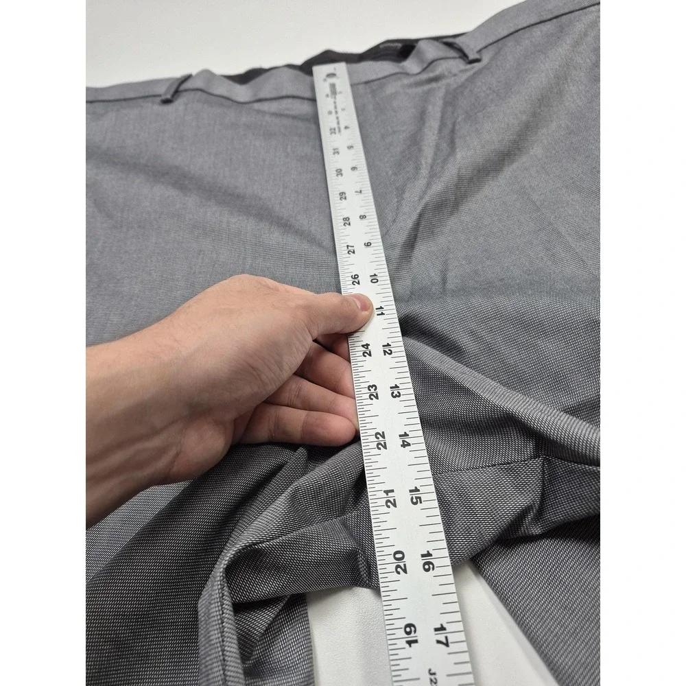 Banana Republic Dress Pants Mens 44x32 Gray Slim Fit Non Iron Stretch Cotton
